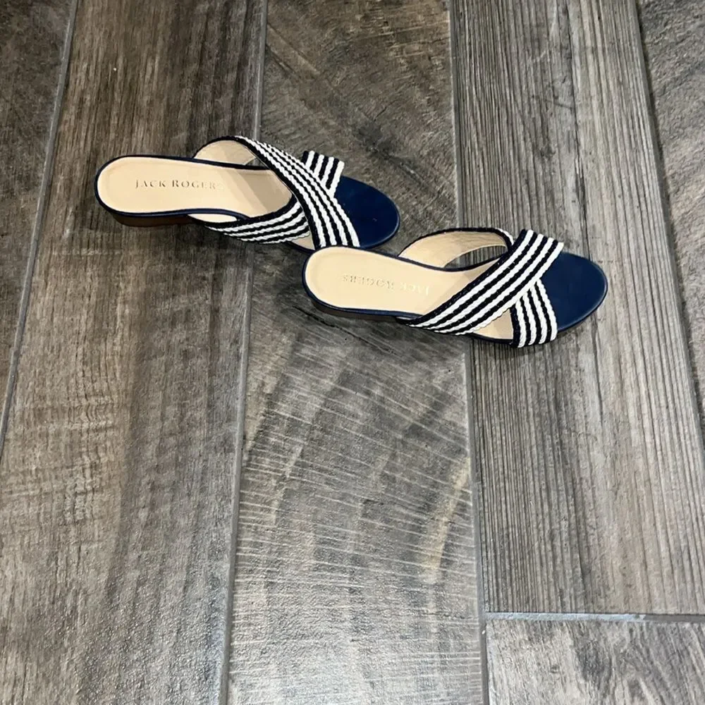 Jack Rogers crisscrossed toe 1.5” wedge sandals